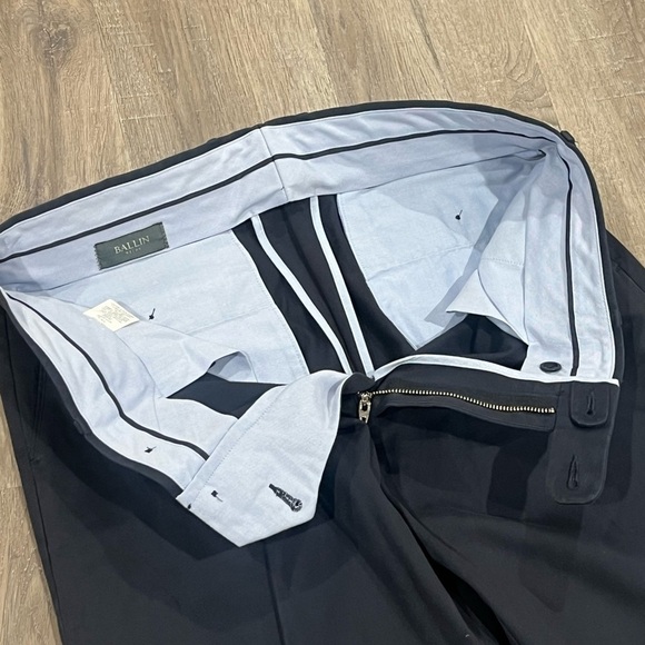 Ballin Relax 36W 27L Wrinkle Free Non-Iron Navy Classic Chino Trouser - Picture 5 of 10